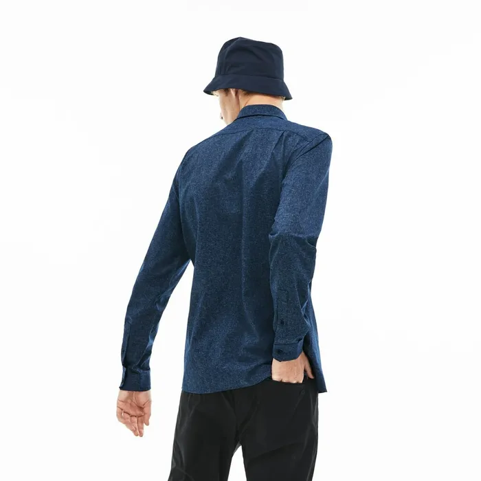 Motion Regular Fit Shirt Blue Chine Mens Lacoste Button Down Shirts Gift for Friend
