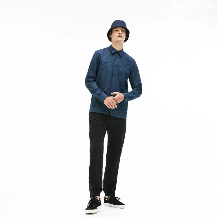 Motion Regular Fit Shirt Blue Chine Mens Lacoste Button Down Shirts Gift for Friend