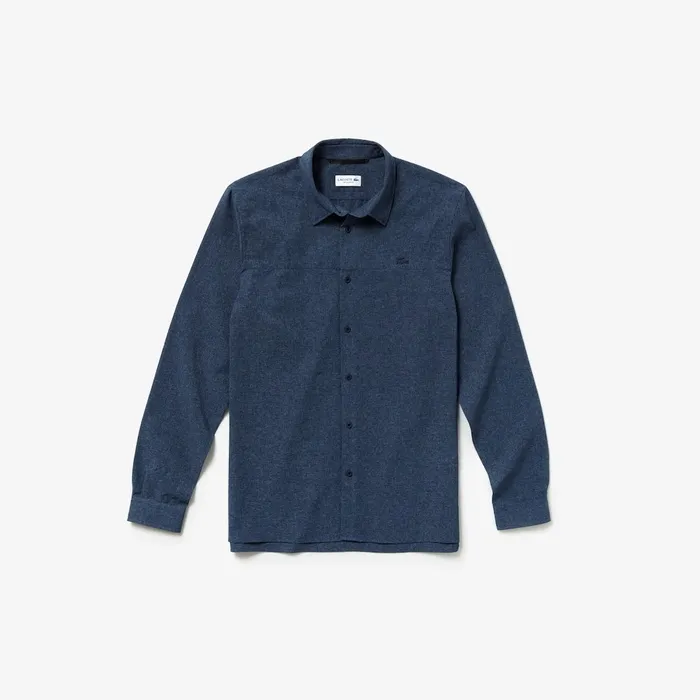 Motion Regular Fit Shirt Blue Chine Mens Lacoste Button Down Shirts Gift for Friend