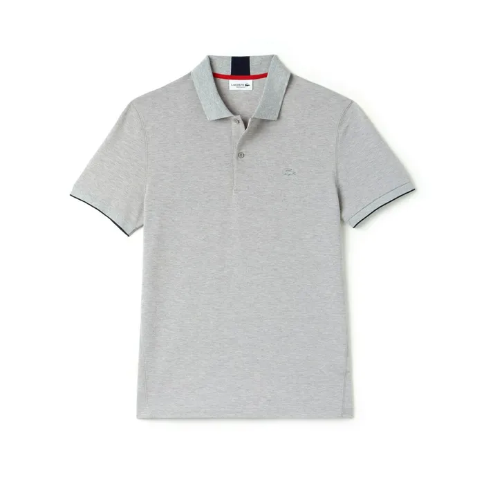 Motion Regular Fit Technical Petit Piqu Polo GreyNavy BlueRed Mens Lacoste Polos Online Store