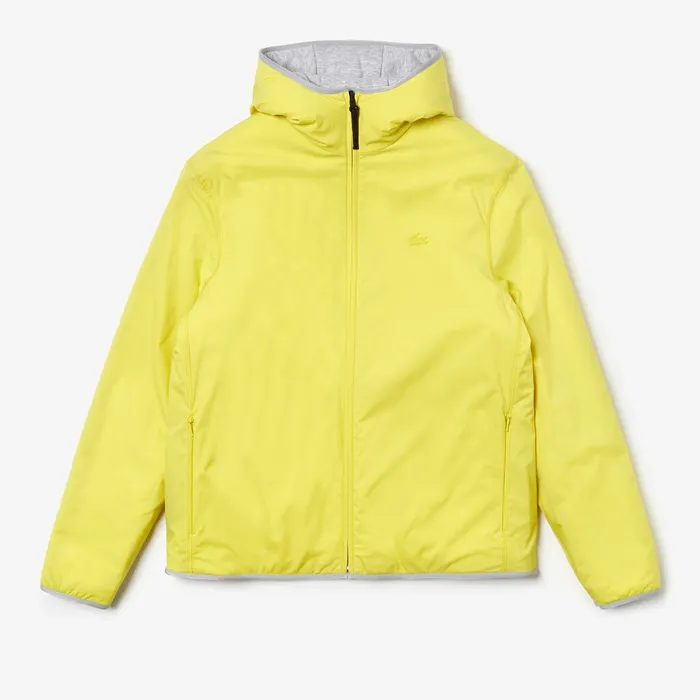 Motion Reversible Jacket Grey ChineYellow Mens Lacoste Sweatshirts Shop