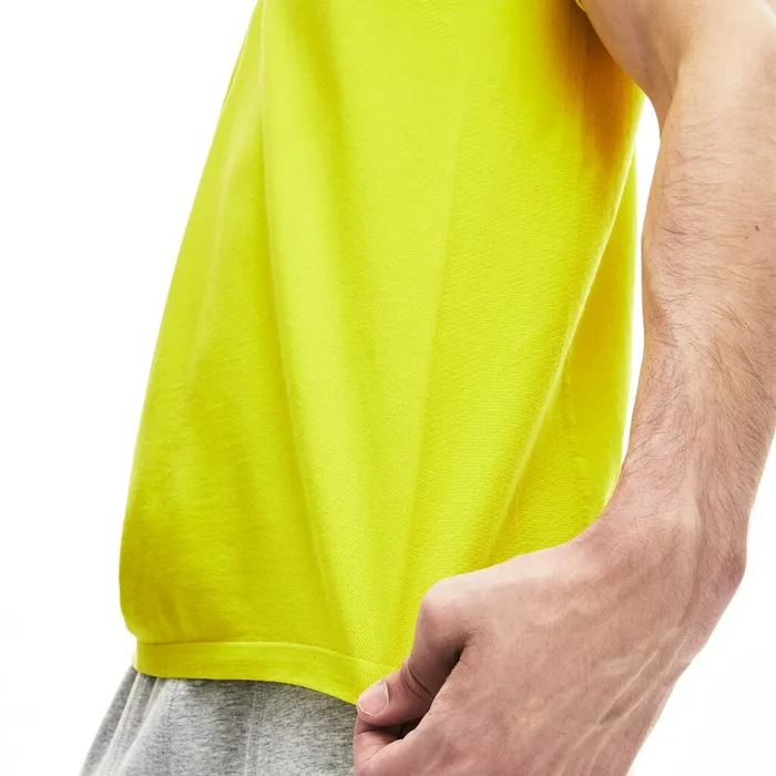 Motion Slim Fit Breathable Seamless Polo Yellow Mens Lacoste Polos Online