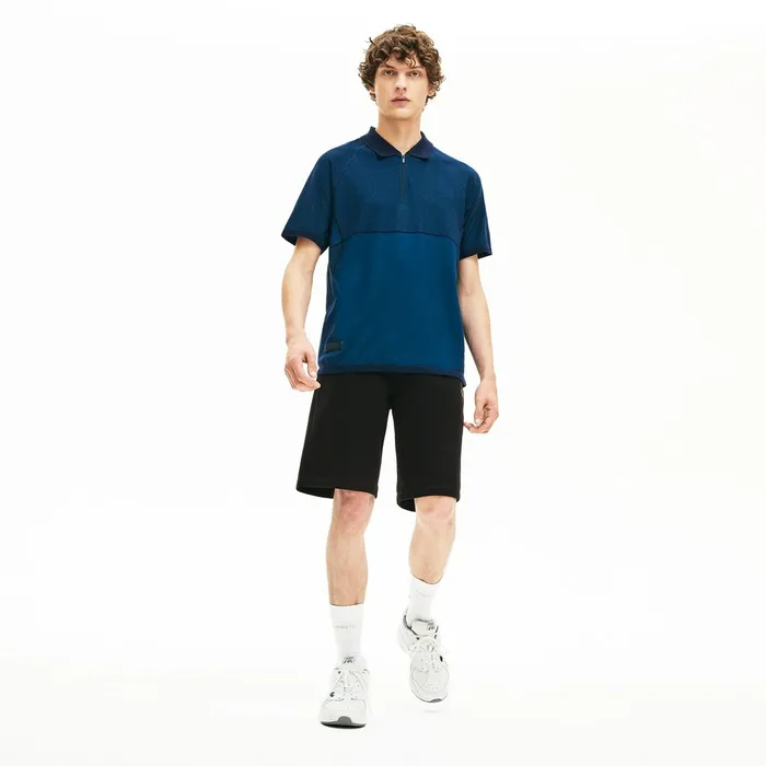 Motion Stretch Cotton Bermuda Shorts Black Mens Lacoste Pants and Shorts For Sale Motion Stretch Cotton Bermuda Shorts Black Mens Lacoste Pants and Shorts For Sale