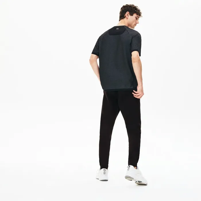 Motion Stretch Track Pants Black Mens Lacoste Tracksuits Store