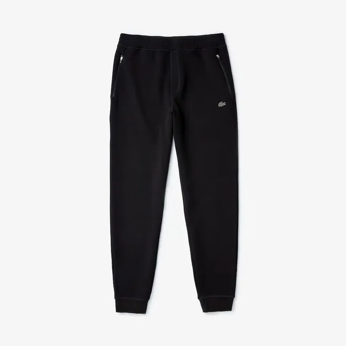 Motion Stretch Track Pants Black Mens Lacoste Tracksuits Store