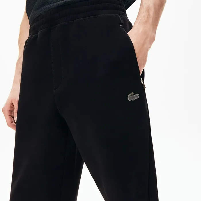 Motion Stretch Track Pants Black Mens Lacoste Tracksuits Store