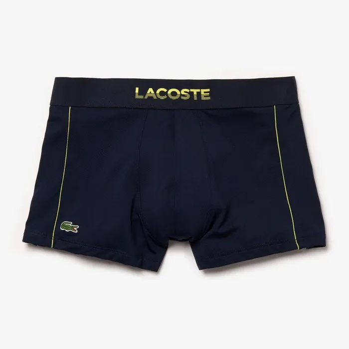 Motion Technical Piqu Boxer Briefs Navy Blue Mens Lacoste Underwear Outlet