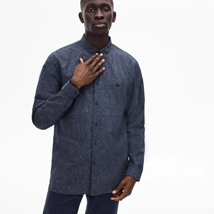 Motion Thermoregulating Stretch Shirt Blue Mens Lacoste Button Down Shirts Cheap On Sale