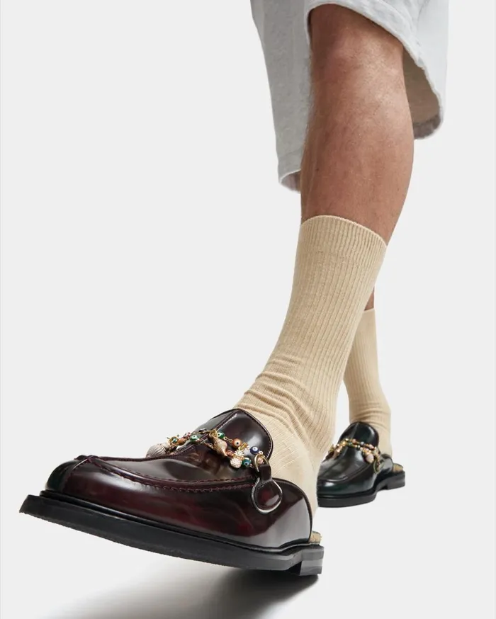 Mule Ananas Ox Blood WomenMen Filling Pieces Loafers and Dress Shoes