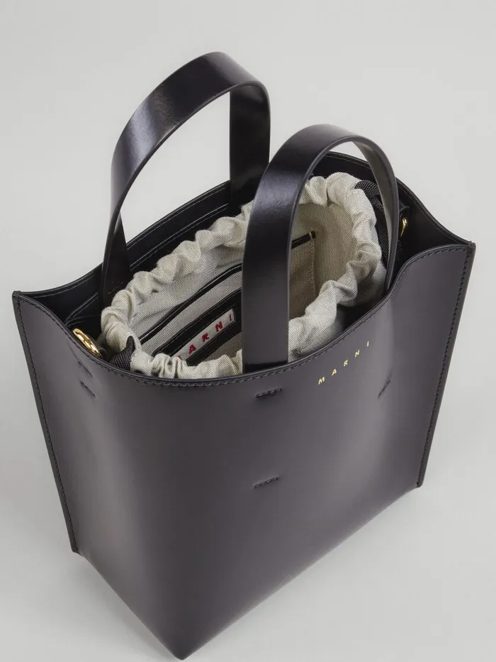 Museo Mini Bag In Black Leather Women Marni Tote Bags
