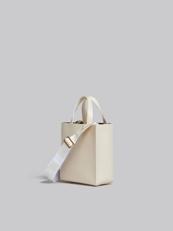 Museo Mini Bag In Cream Leather Women Marni Crossbody Bags