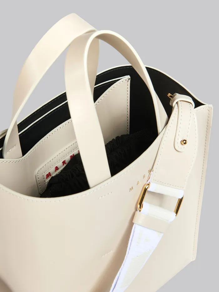 Museo Mini Bag In Cream Leather Women Marni Crossbody Bags