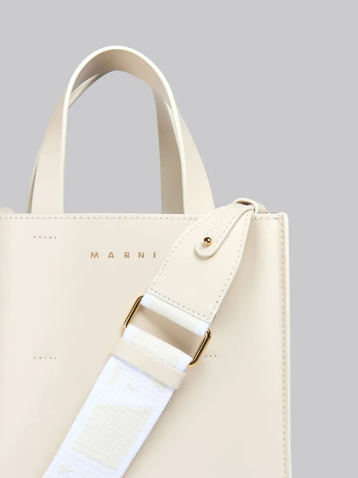 Museo Mini Bag In Cream Leather Women Marni Crossbody Bags