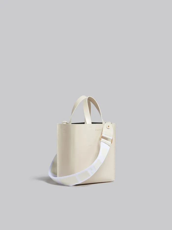 Museo Mini Bag In Cream Leather Women Marni Crossbody Bags