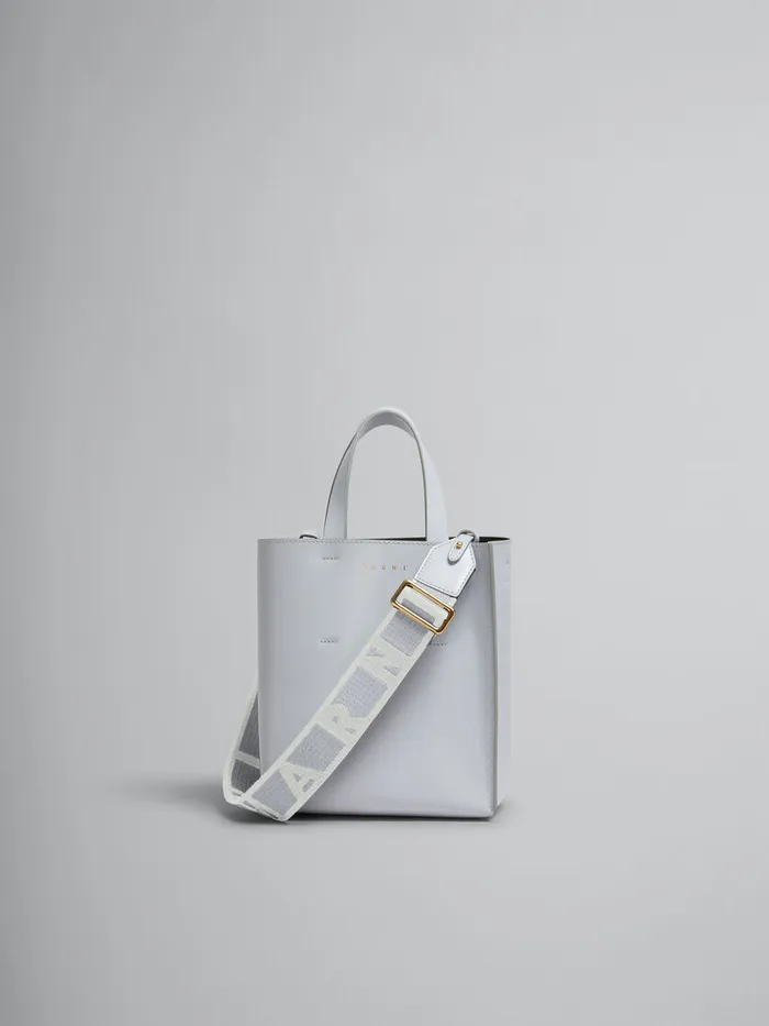 Museo Mini Bag In Grey Leather Women Marni Tote Bags
