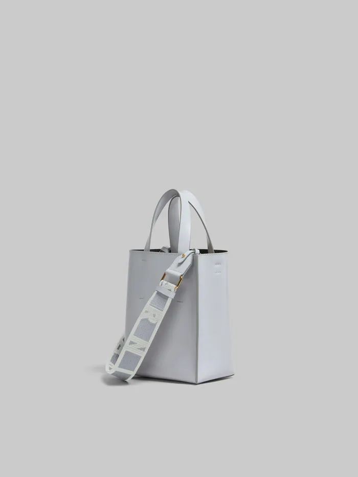 Museo Mini Bag In Grey Leather Women Marni Tote Bags