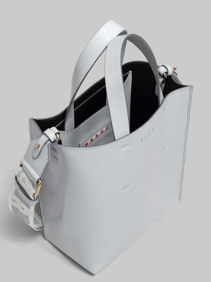 Museo Mini Bag In Grey Leather Women Marni Tote Bags