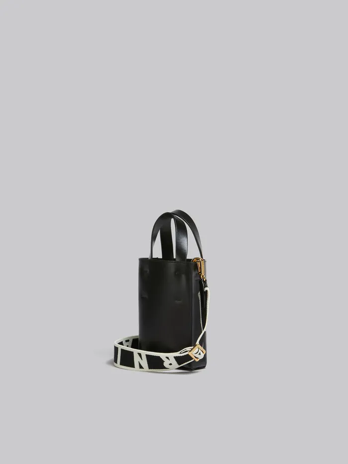 MUSEO Nano Bag In Black Leather Women Marni Tote Bags