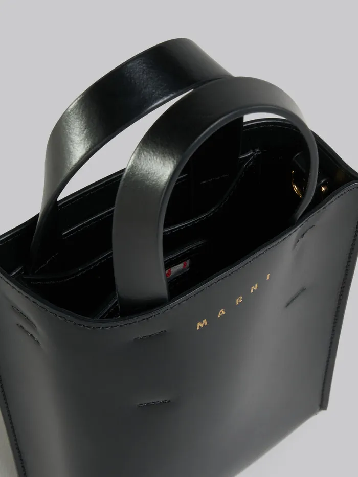 MUSEO Nano Bag In Black Leather Women Marni Tote Bags
