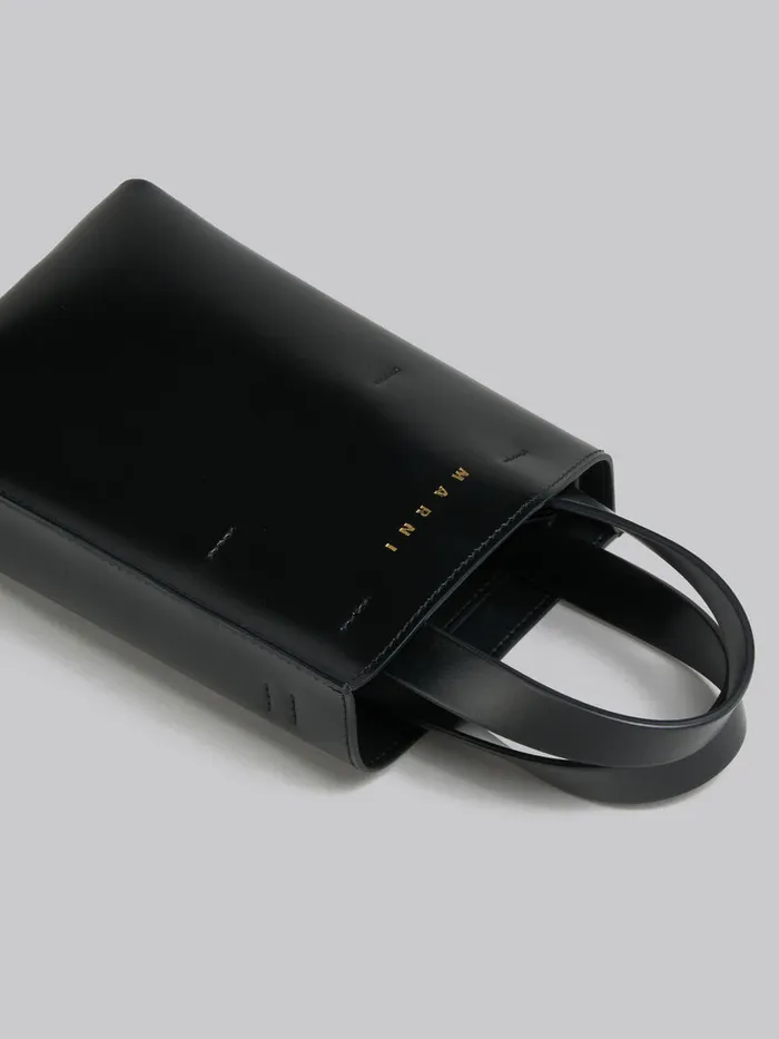 MUSEO Nano Bag In Black Leather Women Marni Tote Bags