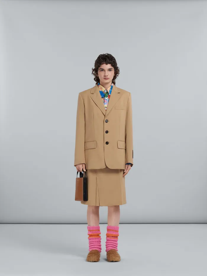 Museo Nano Bag In Brown And Black Leather Women Marni Tote Bags