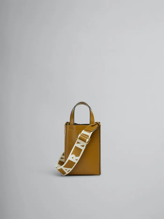 MUSEO Nano Bag In Brown Leather Women Marni Tote Bags