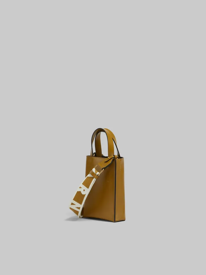 Museo Nano Bag In Brown Leather Women Marni Tote Bags