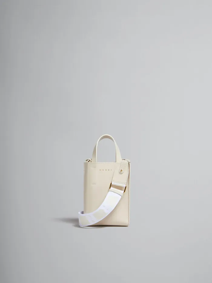 MUSEO Nano Bag In Cream Leather Women Marni Crossbody Bags