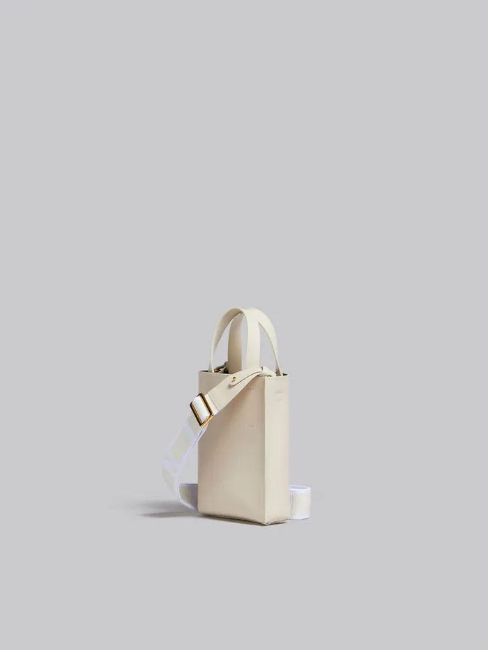 MUSEO Nano Bag In Cream Leather Women Marni Crossbody Bags