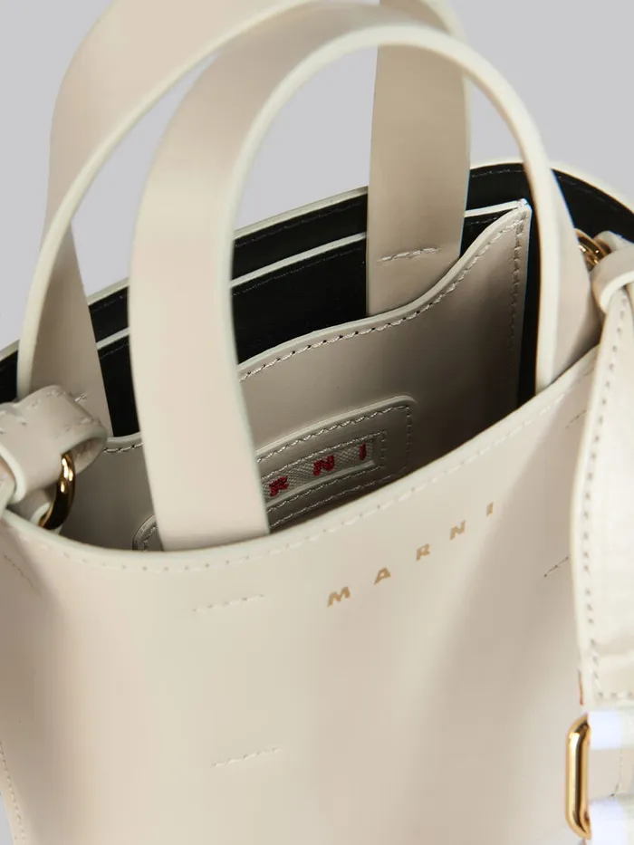 MUSEO Nano Bag In Cream Leather Women Marni Crossbody Bags