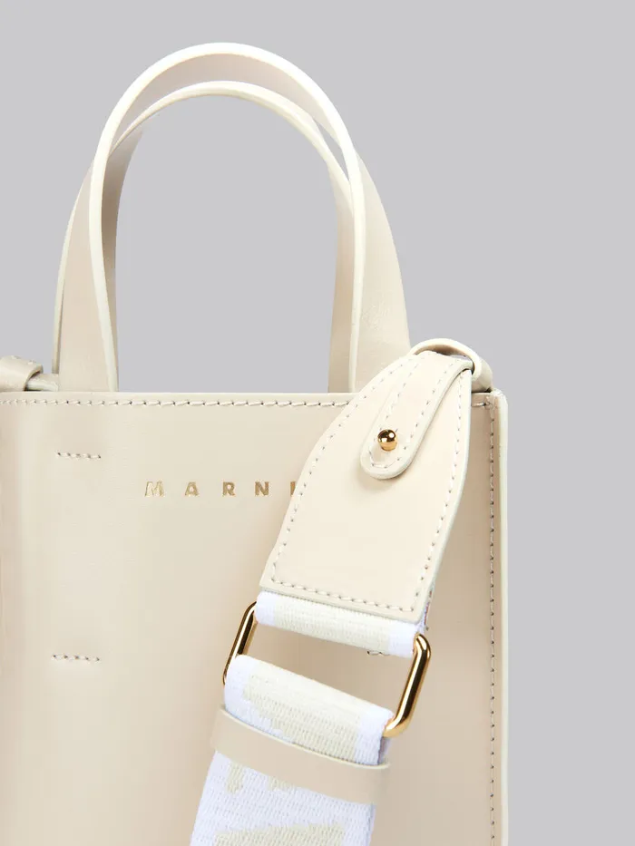MUSEO Nano Bag In Cream Leather Women Marni Crossbody Bags