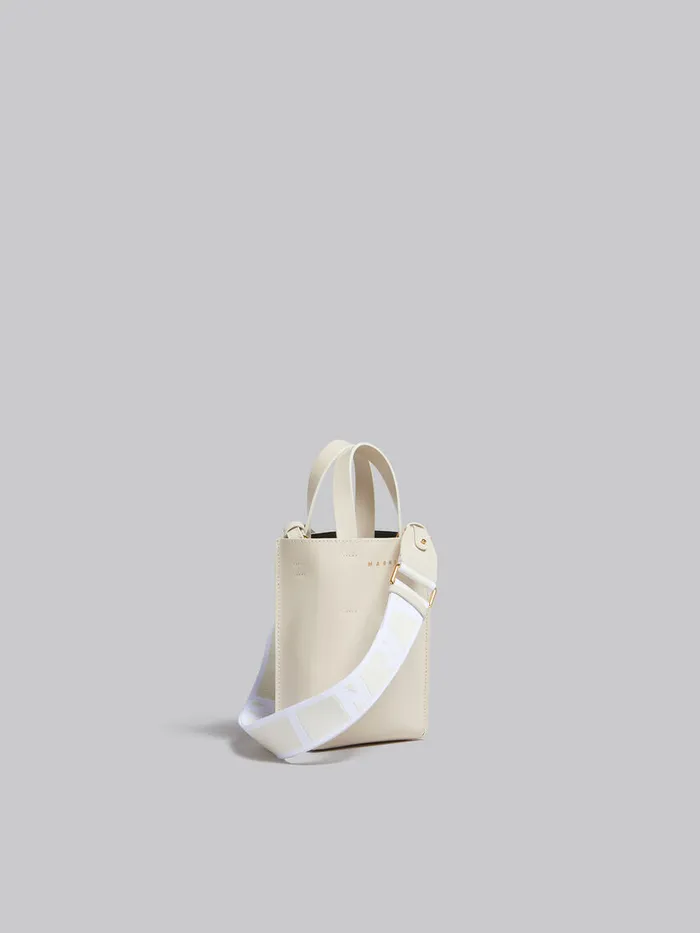 MUSEO Nano Bag In Cream Leather Women Marni Crossbody Bags
