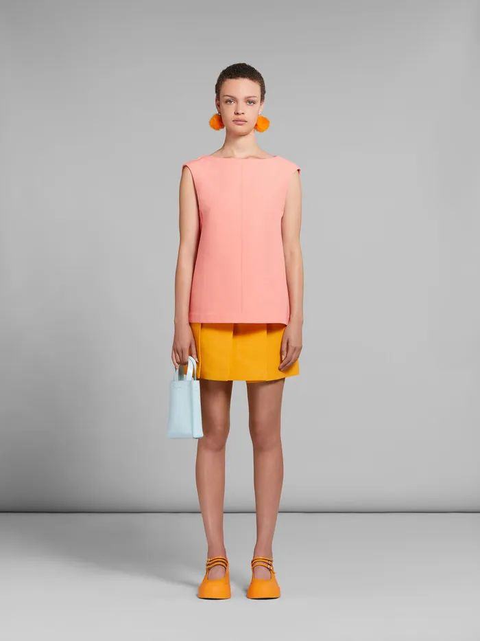 MUSEO Nano Bag In Light Blue Leather Women Marni Crossbody Bags