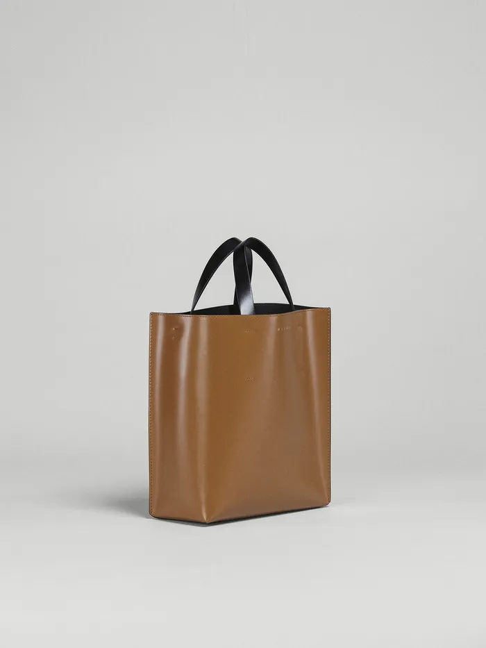 MUSEO Small Bag In Brown And Black Leather Women Marni Tote Bags