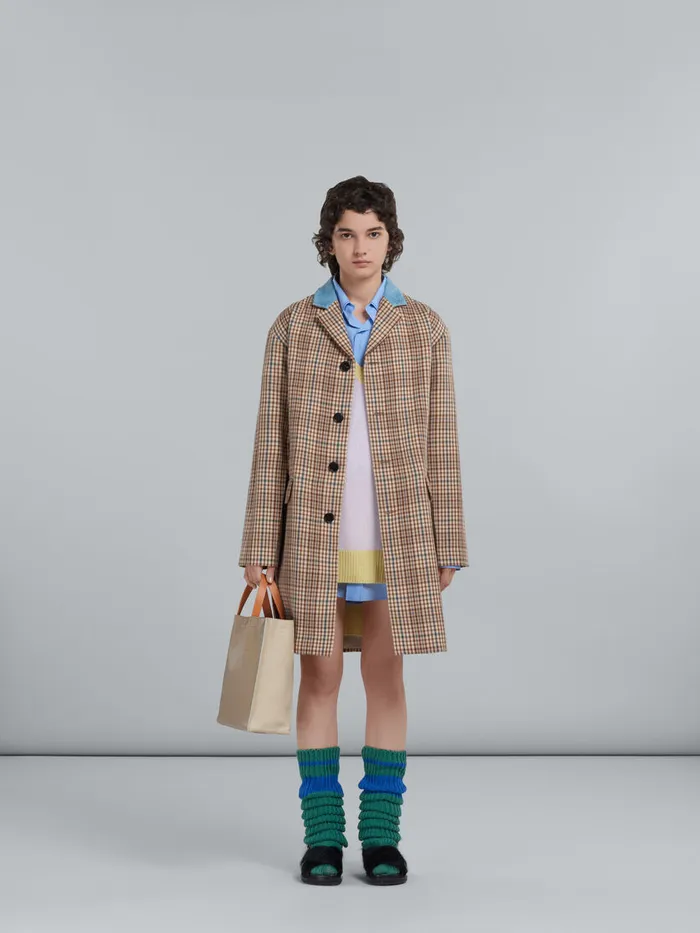 Museo Soft Small Bag In Greygreen And Beige Leather Women Marni Tote Bags