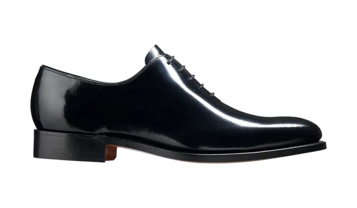 Nelson 8211 Black Hi Shine Mens Barker Shoes Oxfords