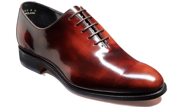 Nelson 8211 Brandy HiShine Mens Barker Shoes Oxfords