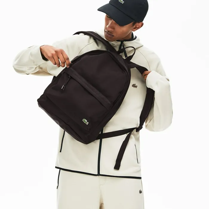 Neocroc Classic Solid Backpack Black Mens Lacoste Bags Shop Online