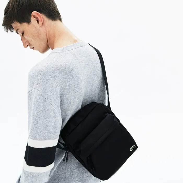 Neocroc Vertical Zip Bag Black Mens Lacoste Bags Near Me
