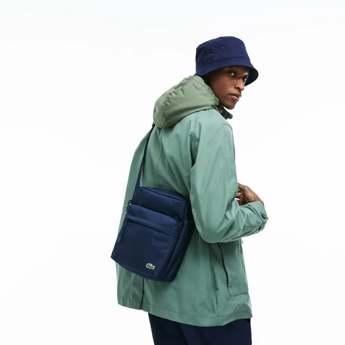 Neocroc Vertical Zip Bag Peacoat Mens Lacoste Bags On Sale