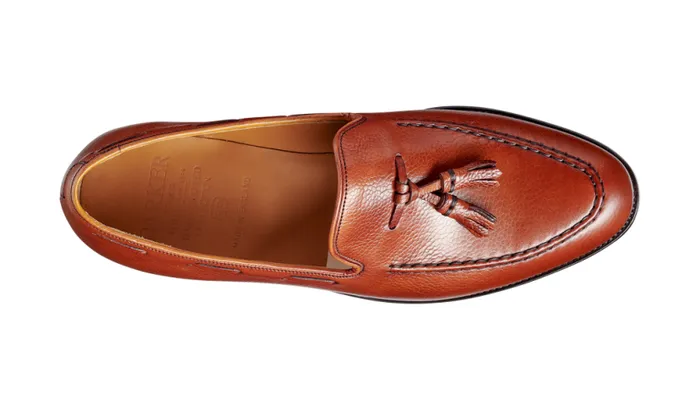 Newborough 8211 Antique Rosewood Grain Mens Barker Shoes Loafers