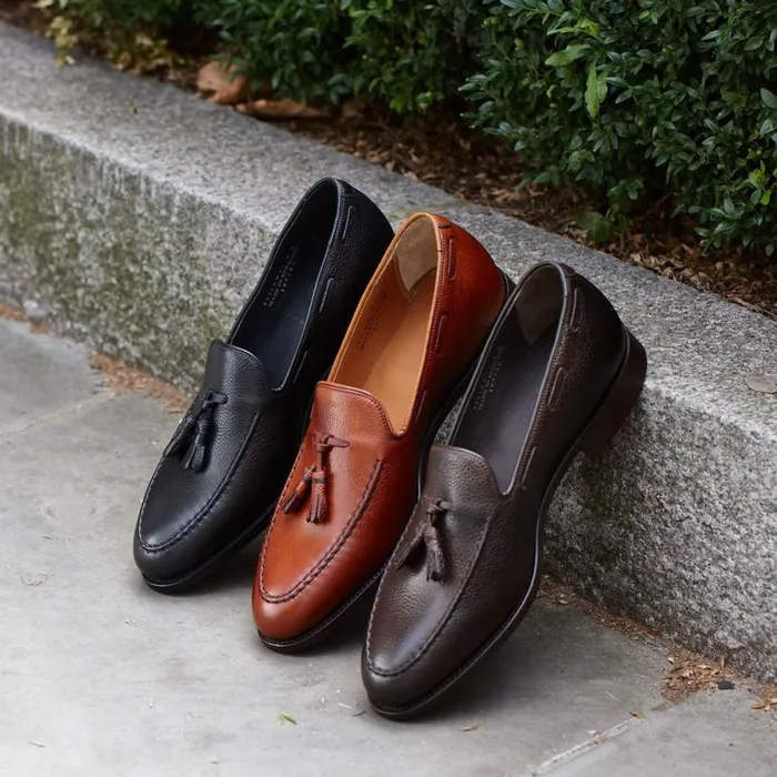 Newborough 8211 Black Grain Mens Barker Shoes Loafers