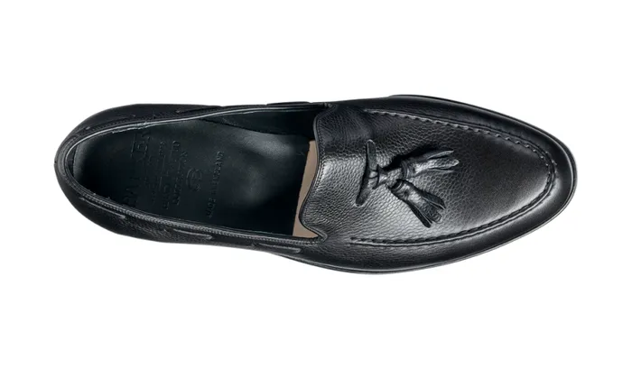 Newborough 8211 Black Grain Mens Barker Shoes Loafers