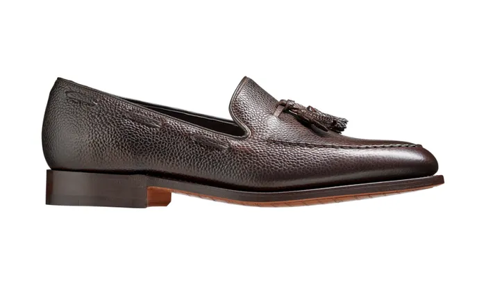 Newborough 8211 Dark Brown Grain Mens Barker Shoes Loafers