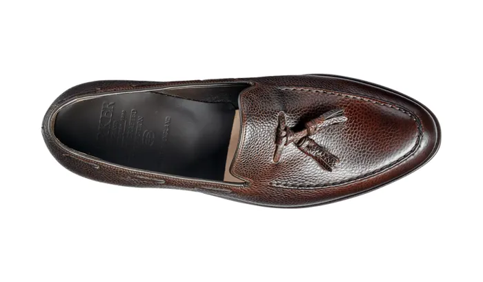 Newborough 8211 Dark Brown Grain Mens Barker Shoes Loafers