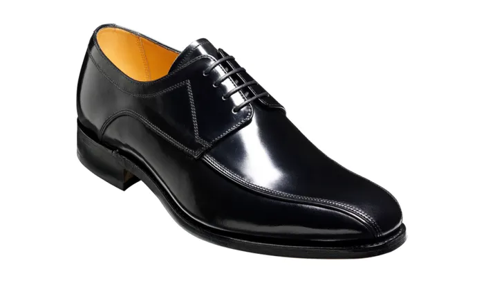 Newbury 8211 Black HiShine Mens Barker Shoes Derbys