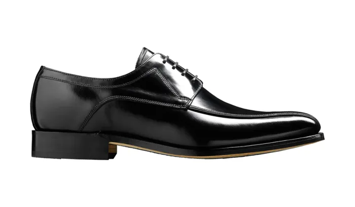 Newbury 8211 Black HiShine Mens Barker Shoes Derbys