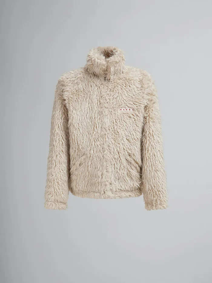 Oat Shaggy Jacket With Detachable Hood Men Marni Coats and Jackets