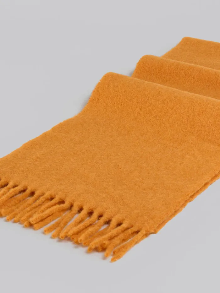 Orange Alpaca Scarf Women Marni Scarves