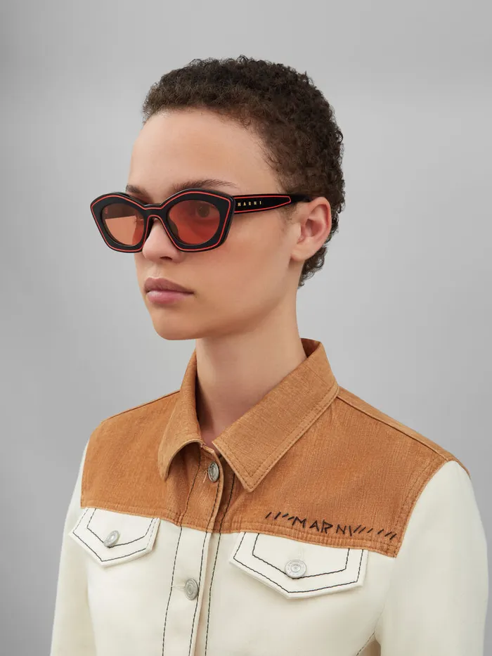 Orange Kea Island Sunglasses WomenMen Marni Sunglasses